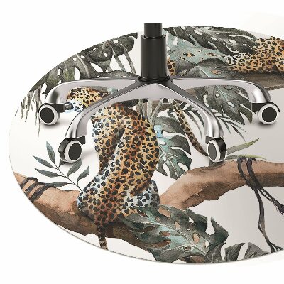 Tapete escritório Leopardos em um galho