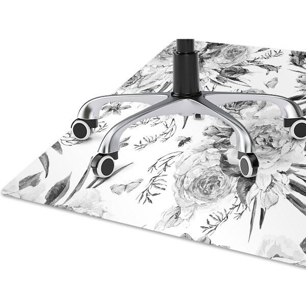 Tapete para cadeira de escritório Um buquê de flores