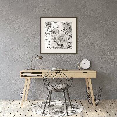 Tapete para cadeira de escritório Um buquê de flores