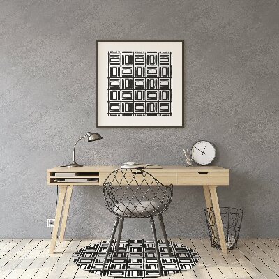 Tapete para cadeira de escritório Padrão geométrico
