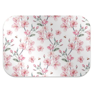 Tapete para cadeira de escritório Flores sutis