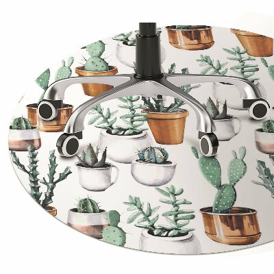 Tapete para escritório Cactos em vasos
