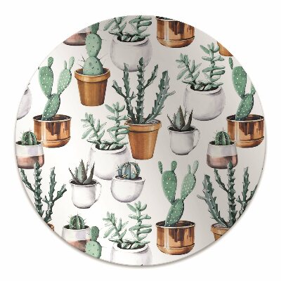 Tapete para escritório Cactos em vasos