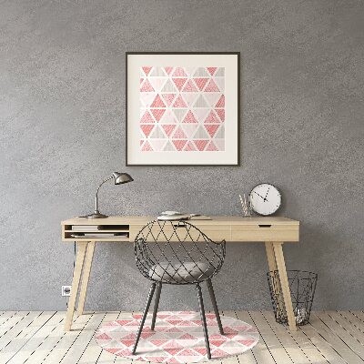 Tapete para escritório Triângulos rosa