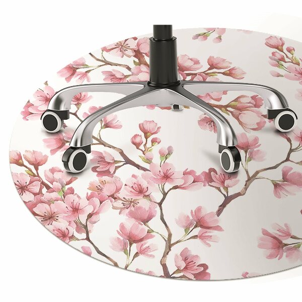 Tapete para cadeira de escritório Flor de cerejeira