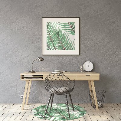 Tapete para cadeira de escritório Folhas de palmeira