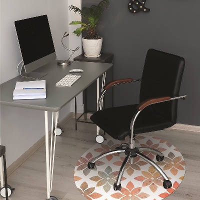 Tapete para cadeira de escritório Padrão floral