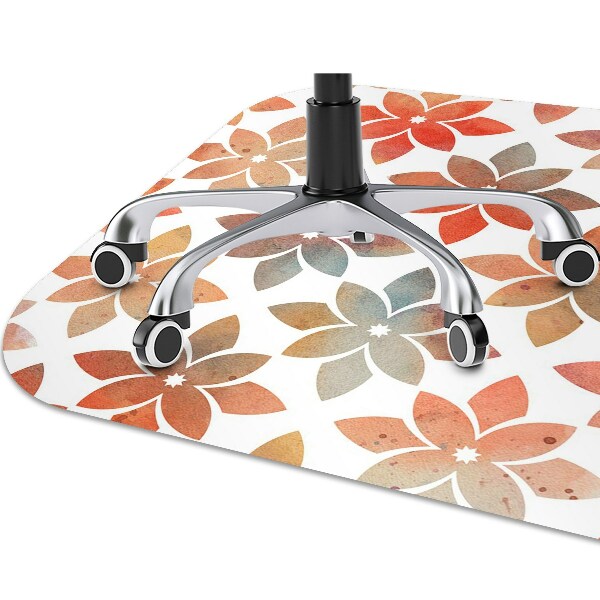 Tapete para cadeira de escritório Padrão floral