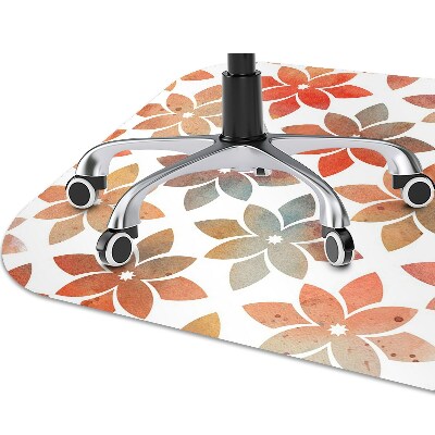 Tapete para cadeira de escritório Padrão floral