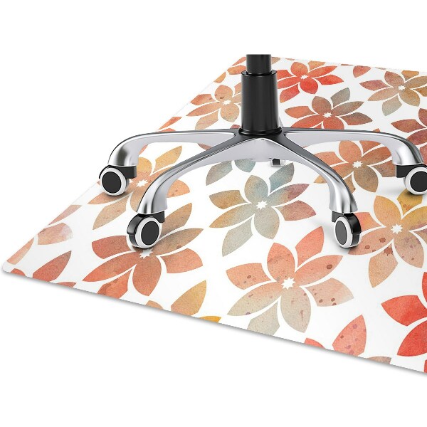 Tapete para cadeira de escritório Padrão floral