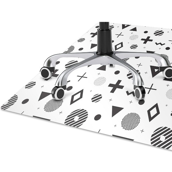 Tapete para cadeira de escritório Padrões geométricos