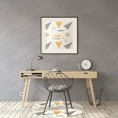 Tapete para cadeira de escritório Formas coloridas