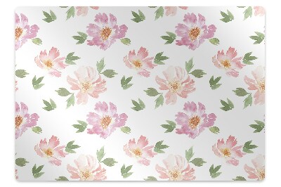 Tapete para escritório Flores em aquarela