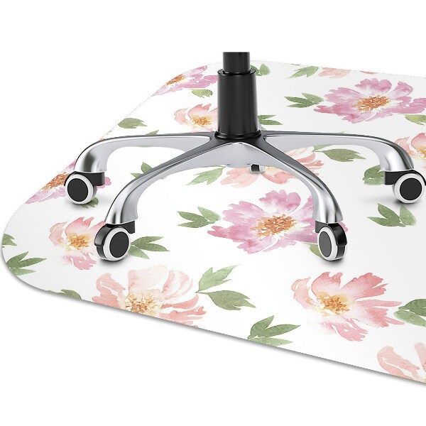Tapete para escritório Flores em aquarela
