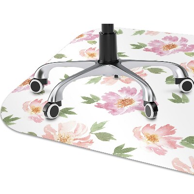 Tapete para escritório Flores em aquarela