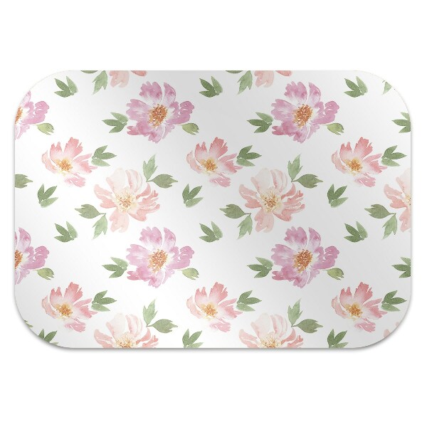 Tapete para escritório Flores em aquarela