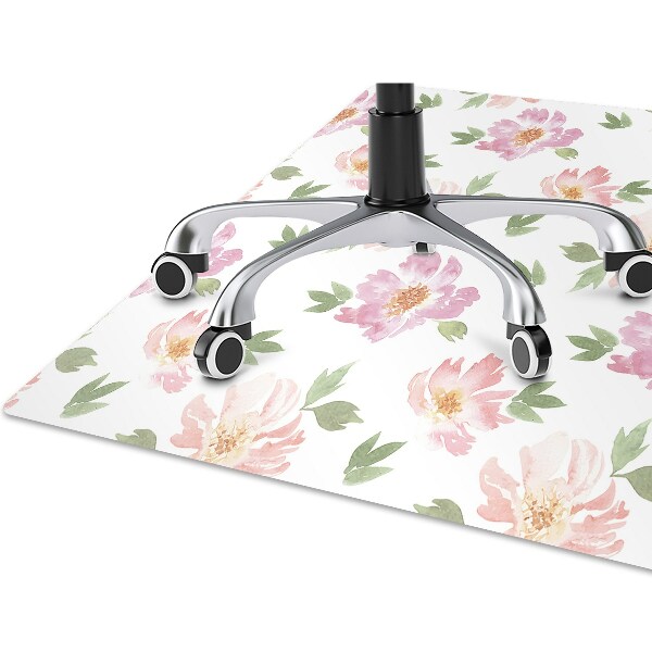 Tapete para escritório Flores em aquarela