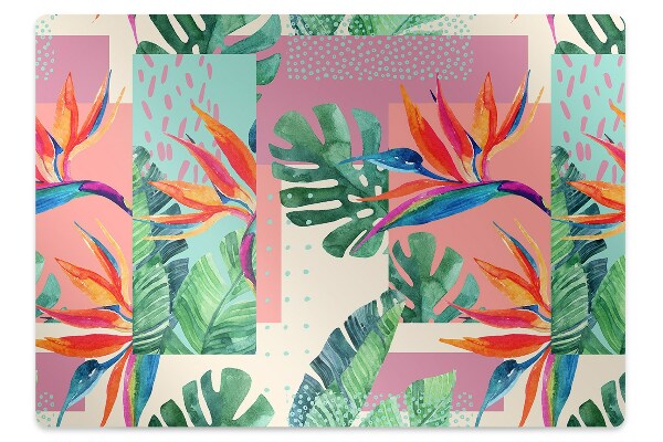 Tapete para cadeira de escritório Mosaico tropical