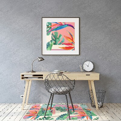 Tapete para cadeira de escritório Mosaico tropical