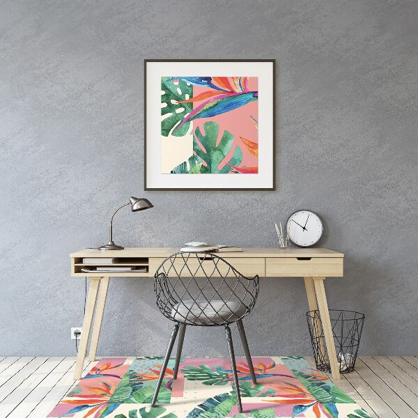Tapete para cadeira de escritório Mosaico tropical