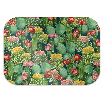 Tapete para cadeira de escritório Cactos florescendo