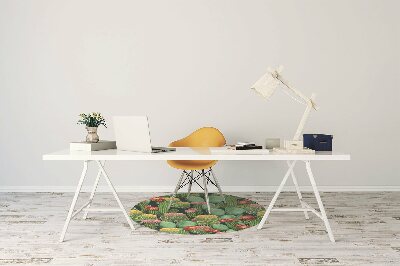 Tapete para cadeira de escritório Cactos florescendo
