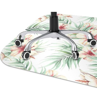 Tapete para escritório flores havaianas