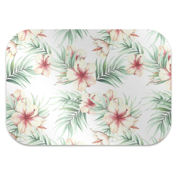 Tapete para escritório flores havaianas