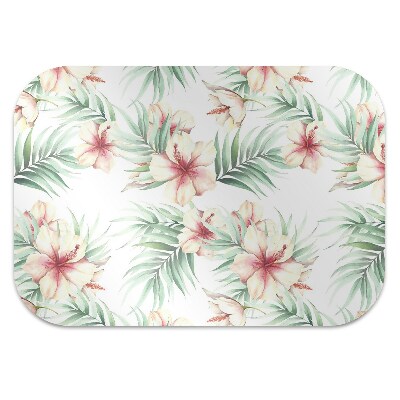 Tapete para escritório flores havaianas