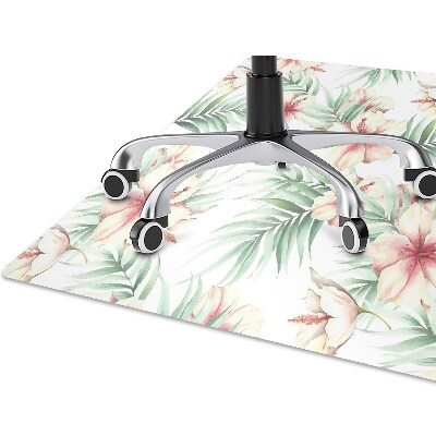Tapete para escritório flores havaianas