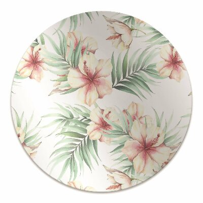 Tapete para escritório flores havaianas