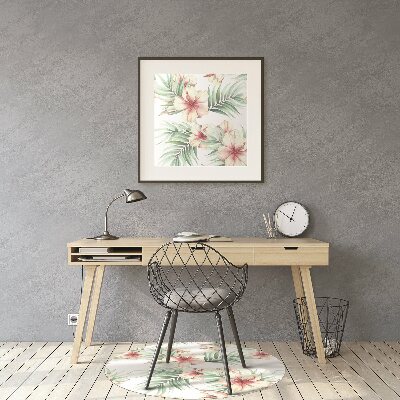Tapete para escritório flores havaianas