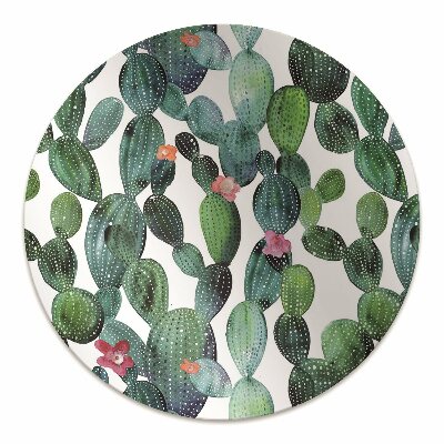 Tapete para cadeira de escritório Cactos com flores