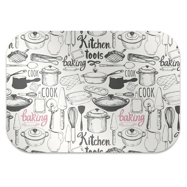 Tapete para cadeira de escritório Motivos de cozinha