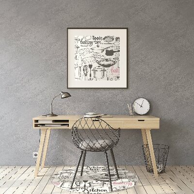 Tapete para cadeira de escritório Motivos de cozinha
