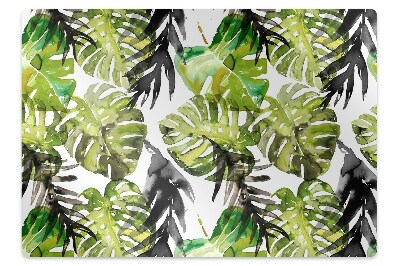 Tapete escritório Folhas de aquarela
