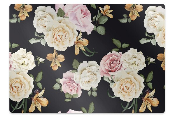 Tapete para cadeira de escritório Rosas vintage