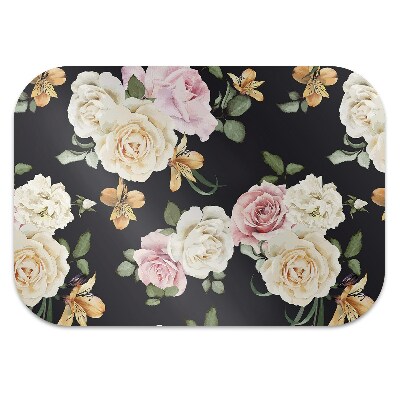 Tapete para cadeira de escritório Rosas vintage