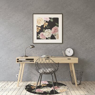 Tapete para cadeira de escritório Rosas vintage