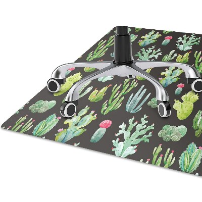 Tapete para cadeira de escritório Cactos minúsculos