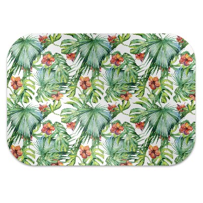 Tapete para escritório folhas havaianas