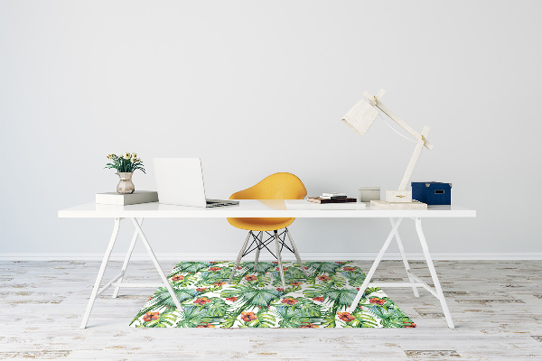 Tapete para escritório folhas havaianas
