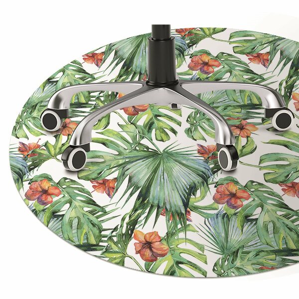 Tapete para escritório folhas havaianas