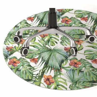 Tapete para escritório folhas havaianas