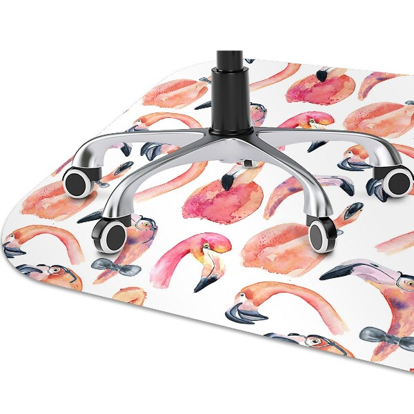 Tapete escritório Flamingos Loucos
