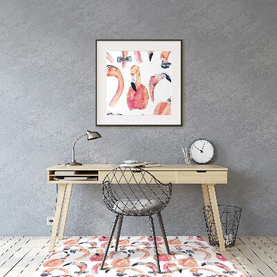 Tapete escritório Flamingos Loucos