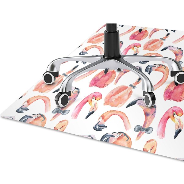 Tapete escritório Flamingos Loucos