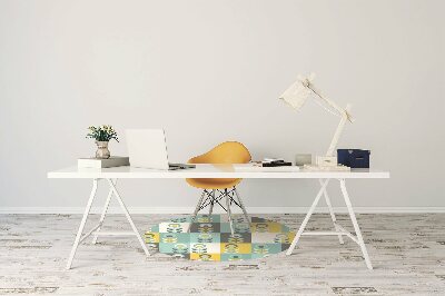 Tapete para cadeira de escritório Padrão escandinavo