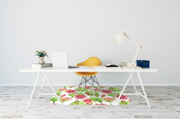 Tapete para escritório Folhas de flor de lótus