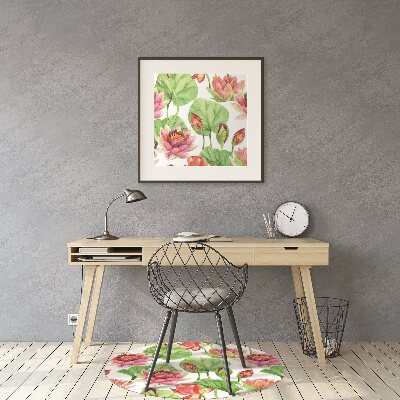 Tapete para escritório Folhas de flor de lótus